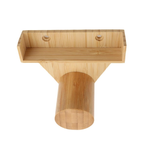 S SERENABLE Porte-Craie de Piscine Mural Compact Porte-Craie de Billard Support de Rangement Couleur Bois