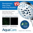 thumbnail image 3 of AquaCare High-pressure 50-setting 3-way Luxury 2-in-1 Dual Showerhead Combo with Built-in 2-mode Power Wash, Antimicrobial Nozzles and Bonus Wall Bracket, 3 of 4