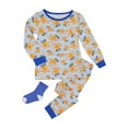 thumbnail image 3 of Sleep On It Toddler Boys 2-Piece Super Soft Jersey Snug-Fit Pajama Set with Matching Socks - Sea Ya! Octopus - White, 2T, 3 of 3