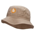thumbnail image 2 of Hexagon Flying Bee Heat Transfer Bucket Hat - Khaki OSFM, 2 of 5