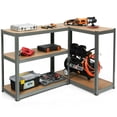 thumbnail image 6 of Gymax 72'' Metal 5-Tier Garage Storage Rack Shelf Adjustable Freestanding Gray, 6 of 8