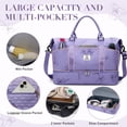 thumbnail image 3 of Gynky Travel Duffle Bag for Women Floral Weekender Bags with Shoe Compartment Carry on Overnight Bag Gym Tote Duffel Bag with Wet Pocket Hospital Bags for Travel Essentials, 3 of 9