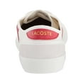 thumbnail image 5 of Lacoste Men's Sideline Canvas Off White / Red Ankle-High Sneaker - 10.5M, 5 of 7