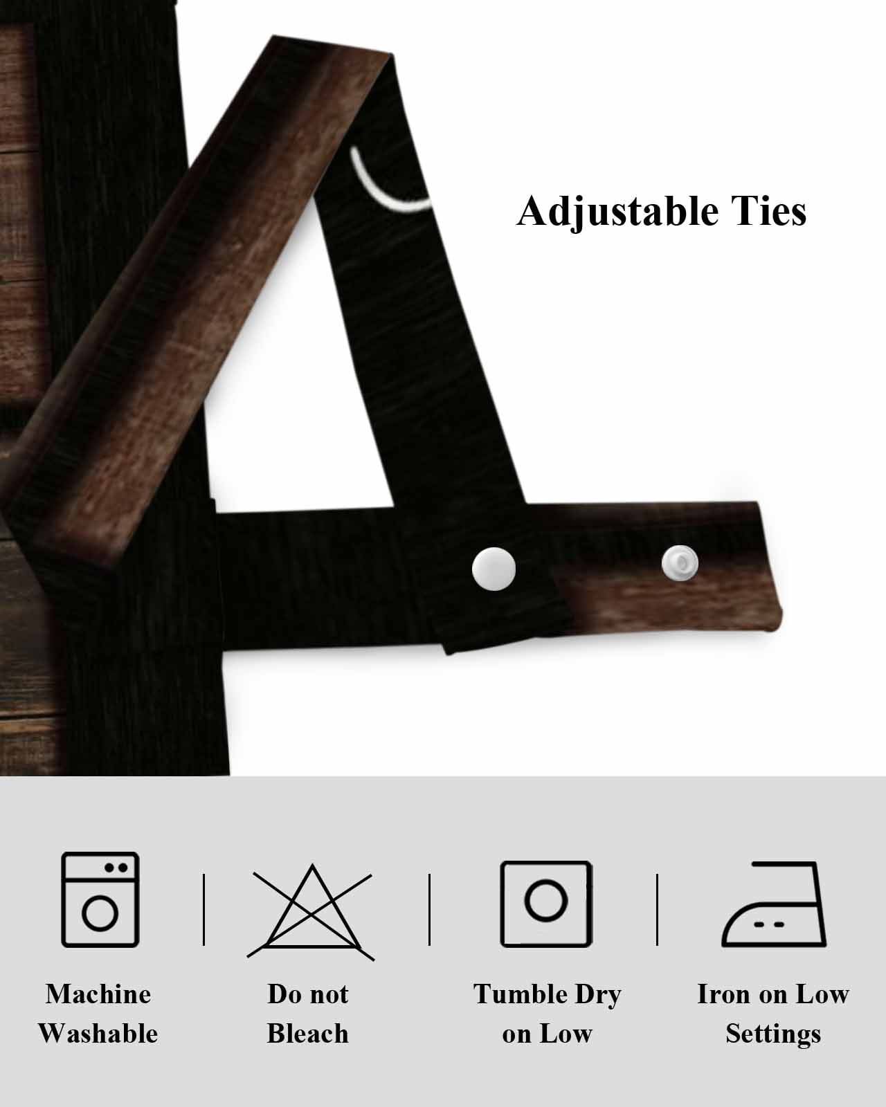 Retro Family Tie Up Valances Curtain, Adjustable Kitchen FAMILY IS THE GREATEST BLESSINGS Wood Grain Valances for Windows Decor, Rod Pocket Short Curtains Set for Bedroom/Bathroom, 54"x18"