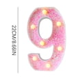 thumbnail image 3 of Ganfancp Lumière Led Colorée Lettre Déclaration de Proposition Décoration Scène Lumière Offres du Jour, 3 of 3