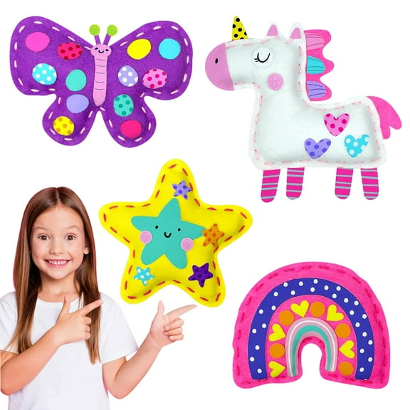 Sewing Kit for Kids,Arts and Crafts Sewing Projects for Girls 5-7,8-12 Years Birthday Christmas Gifts