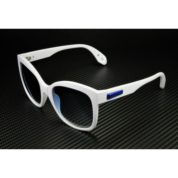 Adidas Originals OR0012 21W White Gradient Blue Injected 54mm Women's Sunglasses