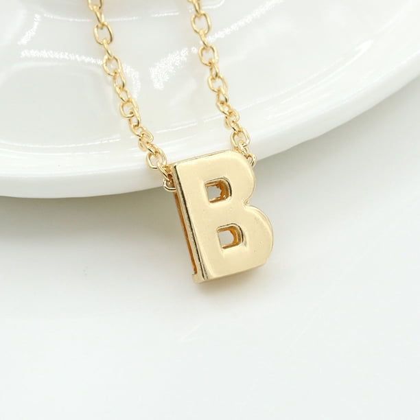 Xihbxyly Collar con Colgante de Cadena con 26 Letras y Nombre En Inglés para Mujer