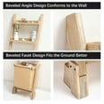 thumbnail image 3 of BEKITCHEN Brown Laundry Hamper with Ladder Shelf, Dirty Clothes Hamper Organizer with 1 Pull-out Beige Removable Bags & 3-Tier Storage Trays, 3 of 6