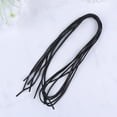 thumbnail image 3 of 10 Pairs Pins Thin Shoelace Round Waxed Shoe Laces Man Miss 100X0.5CM Black, 3 of 5