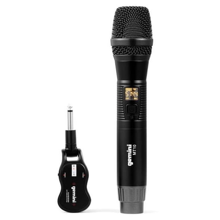 UPC: 0747705007445 | Gemini GMU-M100 Gemini Pro Audio Karaoke Bluetooth Wireless Cordless Microphone Handset Adapter