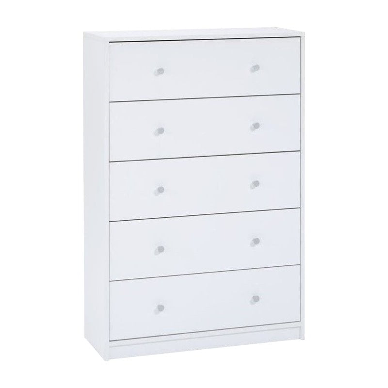 Pemberly Row Contemporary Style, Contemporary Tall White Dresser