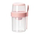 thumbnail image 1 of Taza de cereales para llevar, taza de yogur con cuchara para llevar, taza de yogur para llevar a prueba de fugas de 310ML + 560ML, fiambrera apta para lavavajillas, taza de cereales para, 1 of 5