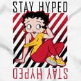 thumbnail image 2 of Betty Boop Stay Hyped Gym Workout Women's Long Sleeve T Shirt Brisco Brands S, 2 of 5