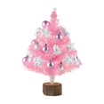 thumbnail image 2 of Dvkptbk Christmas Tree for Girls 18 Inch Tabletop Mini Artificial Christmas Tree Girls’ DIY Christmas Tree with LED String Lights And Hanging Ornaments Battery Power, 2 of 6