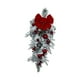 thumbnail image 4 of Corona Navideña Artificial Corona para Puerta Ornamento Colgante Guirnalda Decorativa Hecha de PP y Flockado Adecuada para Regalos Hogar, 4 of 9
