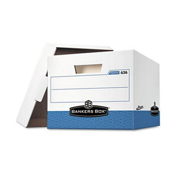 Bankers Box  Presto Maximum Strength Storage Box- Ltr/Lgl- 12'' x 15'' x 10''- WE- 12/Carton