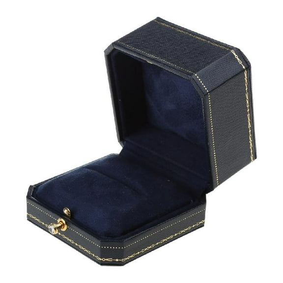 Leather Ring Box Luxury Jewelry Ring Boxes Jewelry Storage Cases for Proposal