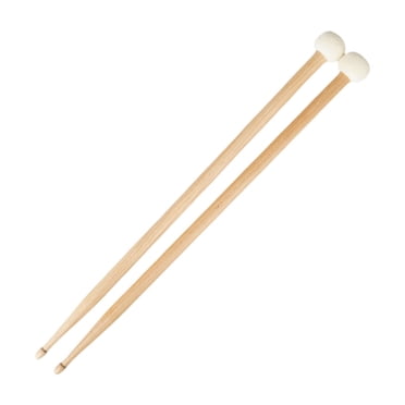 HILABEE 2Pcs Felt Head Timpani Mallet Stick Drum Mallet with Felt Head Sturdy Multipurpose Percussion Sticks for Hand Drum Snare Drum