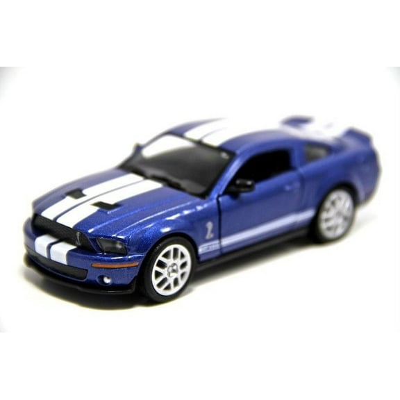 5" Kinsmart 2007 Ford Shelby GT500 Diecast Model Toy Car 1:38 Blue