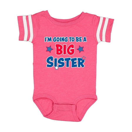 

Inktastic July 4th Im Going to Be a Big Sister Gift Baby Girl Bodysuit