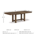 thumbnail image 3 of Signature Design by Ashley Moriville Extendable Dining Table in Grayish Brown, 3 of 13