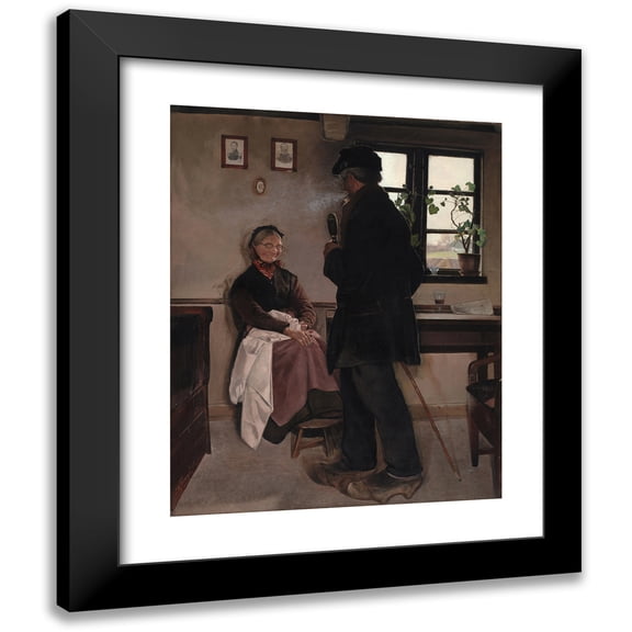 L.A. Ring 12x14 Black Modern Framed Museum Art Print Titled - Small-Holders. Sealand (1898)