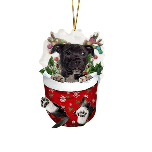 Christmas Decorations Outdoor Funny Christmas Tree Decorations, Suitable for Dogs - Gifts for Dog Lovers - Christmas Decorations - Lovely Stockings Dog Christmas Tree Christmas Outdoor Decorations