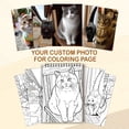 thumbnail image 4 of Personalized Cat Coloring Book for Adults – Custom Cat Line Art Coloring Pages from Photos, 12–48 Pages, Pet Memory Keepsake for Pet Lovers, Premium Wooden Cover, Spiral Binding, 4 of 9