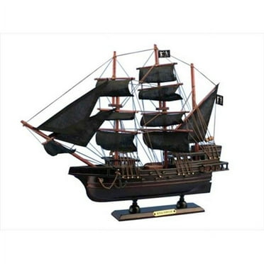 Wooden Black Bart's Royal Fortune Model Pirate Ship 15''