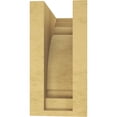 thumbnail image 4 of 4"W x 8"D x 8"H Classic Hughes Rough Cedar Woodgrain TimberThane Corbel, Primed Tan, 4 of 6