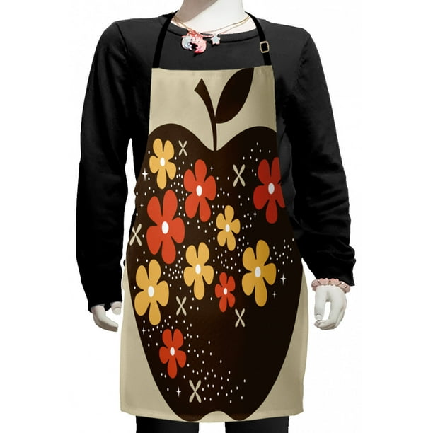 Download Modern Kids Apron, Vector Design of a Wooden Like Apple ...