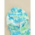 thumbnail image 5 of Baby Boys Shorts Set Tie-dye Print Hooded Vest with Elastic Waist Shorts Summer Outfit, 5 of 8