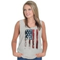 thumbnail image 5 of American Flag Vertical Star Antique Unisex Fleece Graphic Zip Up Hoodie Brisco Brands 5X, 5 of 6
