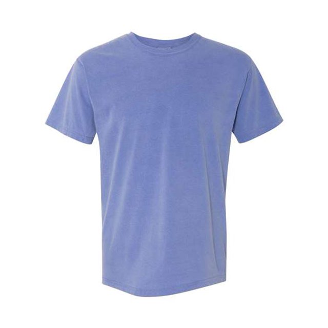 Chouinard Camiseta de algodón hilado en anillos para adultos - Periwinkle PgmDye - 2XL Colores Confort 1717