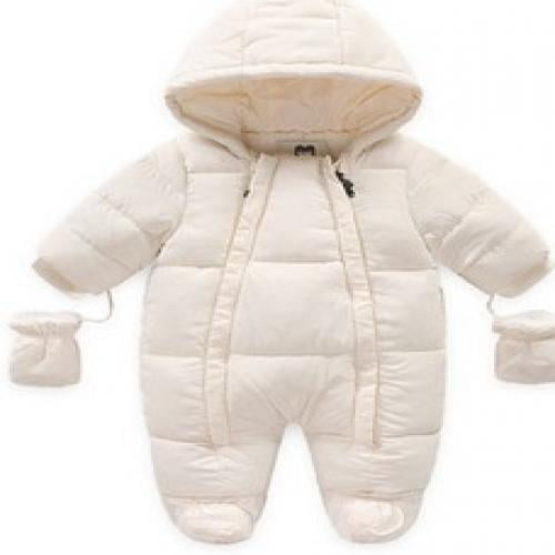 Bestgift Unisex Baby Winter Snowsuit Toddler Hoodied Footie Romper Outwear Coat