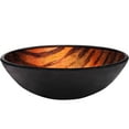 thumbnail image 3 of Novatto NOHP-G025 Mimetica Brown, Copper and Black Painted Glass Vessel Sink, 16.5-Inch Diameter, 3 of 3