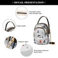 thumbnail image 4 of FORMRS Crossbody Bag for Women Quilted Travel Shoulder Cell Phone Purse with Chain Strap Handbag, Cartoon Blue Houses, 4 of 7