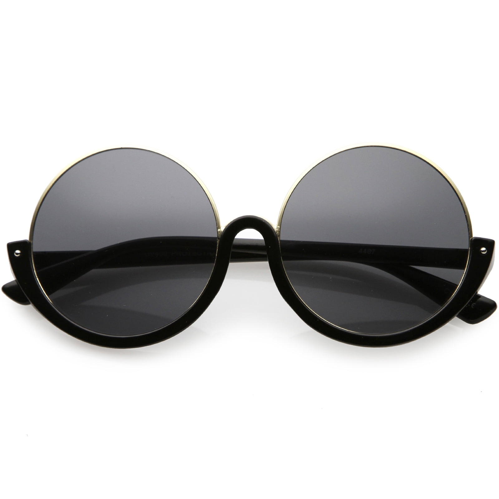 sunglass-la-women-s-semi-rimless-round-sunglasses-metal-trim-detail