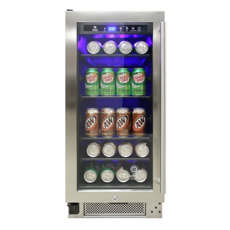 Vinotemp - Connoisseur Series 68-Can Beverage Cooler - Black