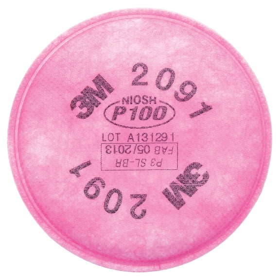 3M 2091 P100 Particulate Filters For Half & Full Face Respirators. Pair