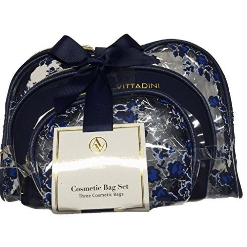 Adrienne Vittadini Studio 3 Piece Cosmetic Bag Set Walmart Com