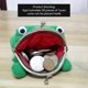 thumbnail image 3 of Cute Frog Wallet Anime Cosplay Cartoon Frog Wallet Exchange Wallet Small Funny Wallet Tool Bag Plush Toy Gift, 3 of 5