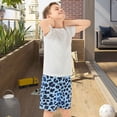 thumbnail image 5 of Blue Background Pattern Athletic Shorts Breathable with Comfort Fit Drawstring Casual Sweatshorts X-Large, 5 of 9