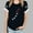 Black, variant on Womens Shirts Cute Dog Paw Heart Letter Print Loose T-Shirts Fashion Blouses Summer Short Sleeve Round Neck Tops