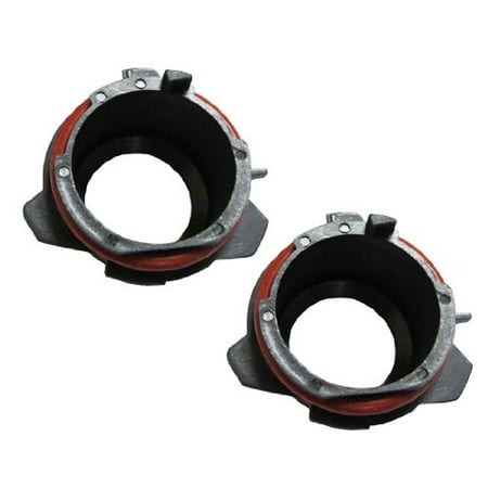 E39 M5 Performance Parts iJDMTOY (2) Xenon HID Bulb Retainer Adapter Holders, Compatible For 1997-2003 BMW E39 5 Series 525i 528i 530i 540i M5 Installing H7 Aftermarket HID LIghts On Low Beam ()