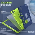 thumbnail image 2 of Rugged Case For iPad Air 11 inch M4/M3/M2 (2026/2025/2024) Shockproof Cover with Kickstand & Pencil Holder, 2 of 8