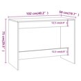 thumbnail image 4 of vidaXL 3 Piece Dining Set Black Engineered Wood, 4 of 5
