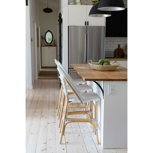 BISTRO COUNTER STOOL GREY/WHITE
