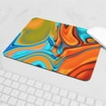thumbnail image 5 of CafePress - Turquoise Orange Swirls Mousepad - Non-slip Rubber Mousepad, Gaming Mouse Pad, 5 of 6